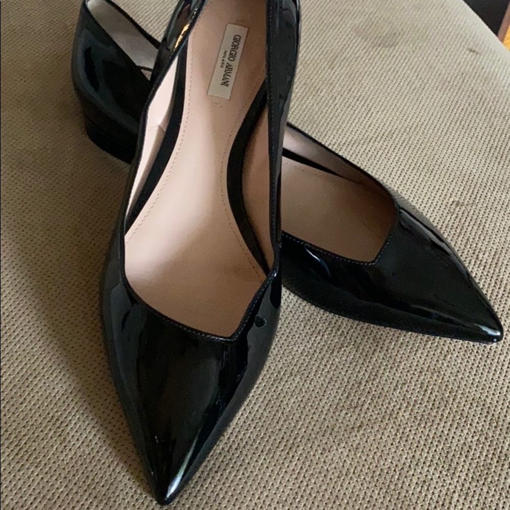 Giorgi Armani  Patent Leather flats Sz41